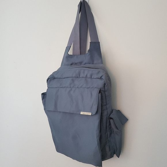 Kenneth Cole Reaction Gray Blue Spacey Y2K Mini Backpack - Picture 15 of 15